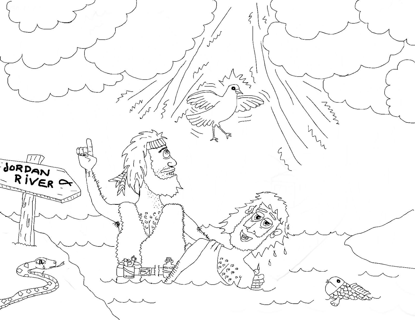 Coloring page: Baptism (Holidays and Special occasions) #57571 - Free Printable Coloring Pages