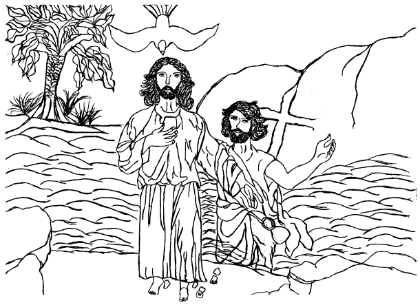 Coloring page: Baptism (Holidays and Special occasions) #57576 - Free Printable Coloring Pages