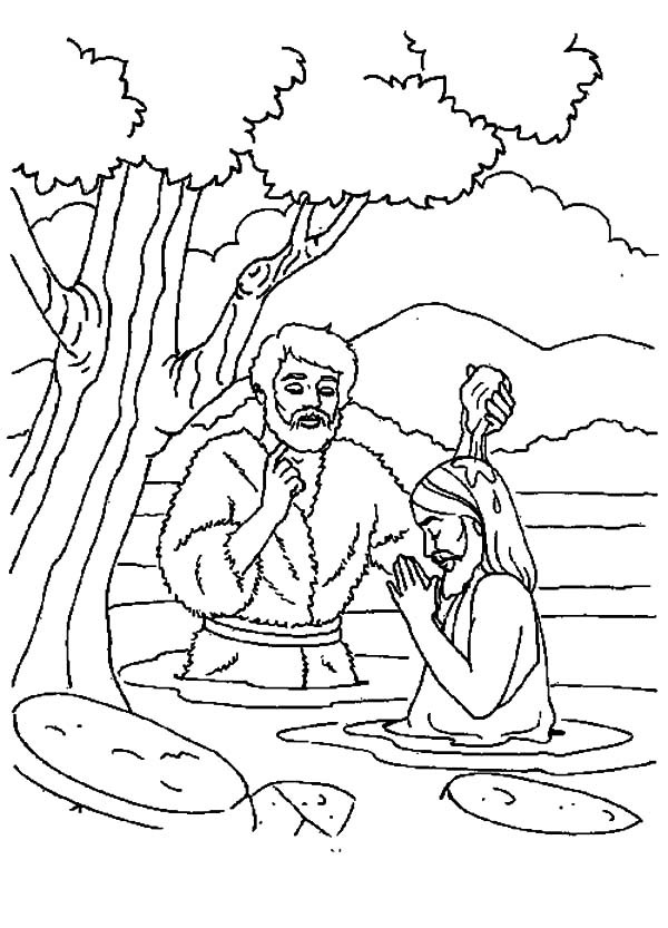 Coloring page: Baptism (Holidays and Special occasions) #57627 - Free Printable Coloring Pages
