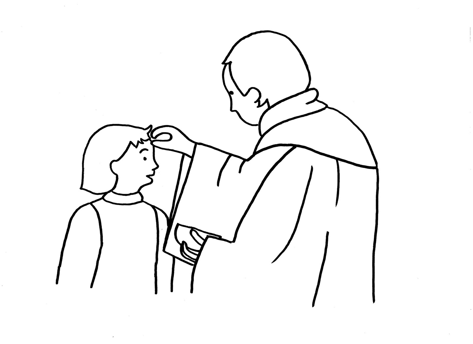 Coloring page: Baptism (Holidays and Special occasions) #57662 - Free Printable Coloring Pages