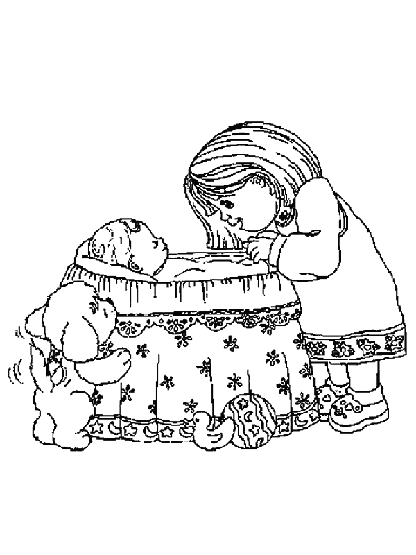 Coloring page: Birth (Holidays and Special occasions) #55556 - Free Printable Coloring Pages