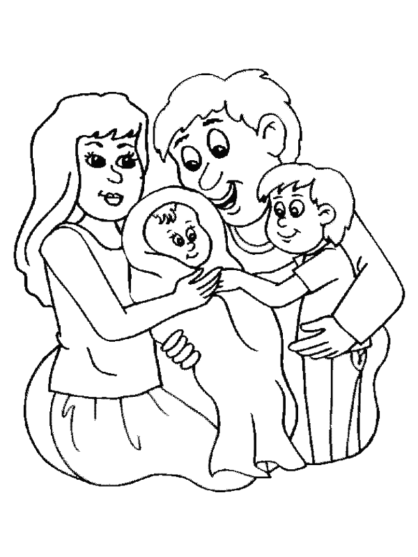 Coloring page: Birth (Holidays and Special occasions) #55560 - Free Printable Coloring Pages