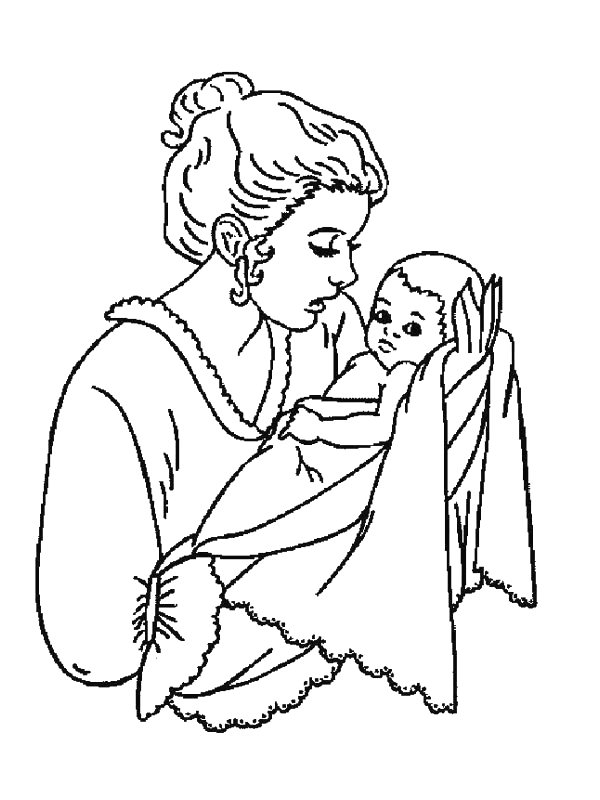 Coloring page: Birth (Holidays and Special occasions) #55574 - Free Printable Coloring Pages