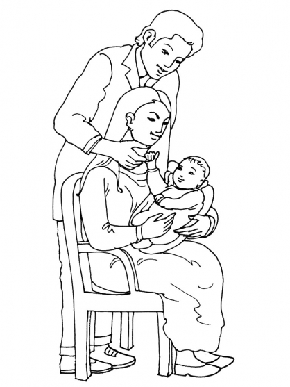 Coloring page: Birth (Holidays and Special occasions) #55624 - Free Printable Coloring Pages