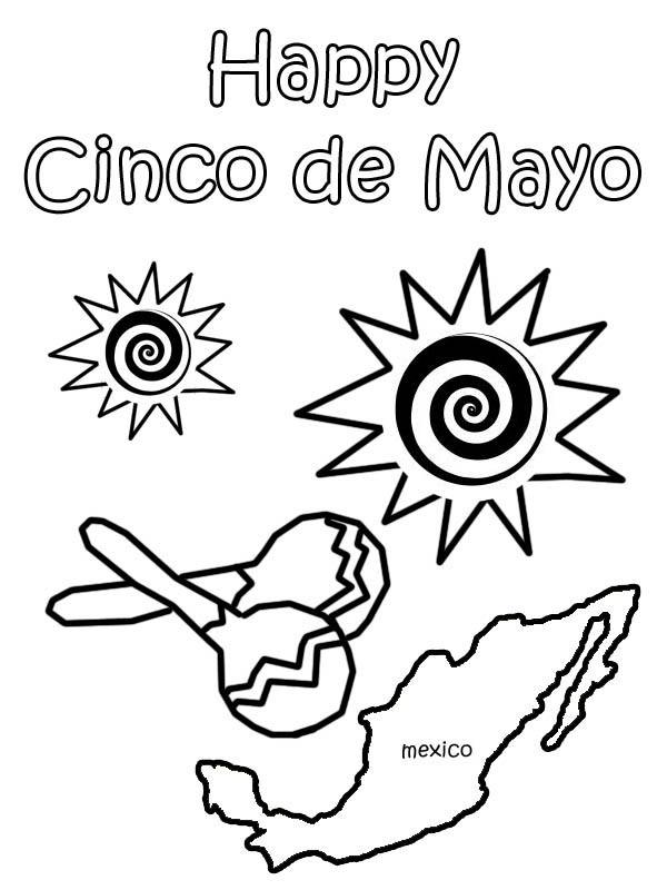 Coloring page: Cinco de Mayo (Holidays and Special occasions) #60010 - Free Printable Coloring Pages