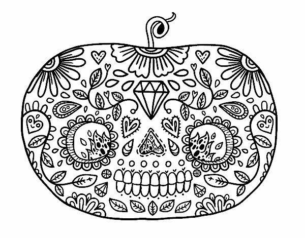 Coloring page: Day of the Dead (Holidays and Special occasions) #60118 - Free Printable Coloring Pages