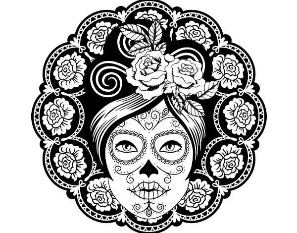 Coloring page: Day of the Dead (Holidays and Special occasions) #60122 - Free Printable Coloring Pages