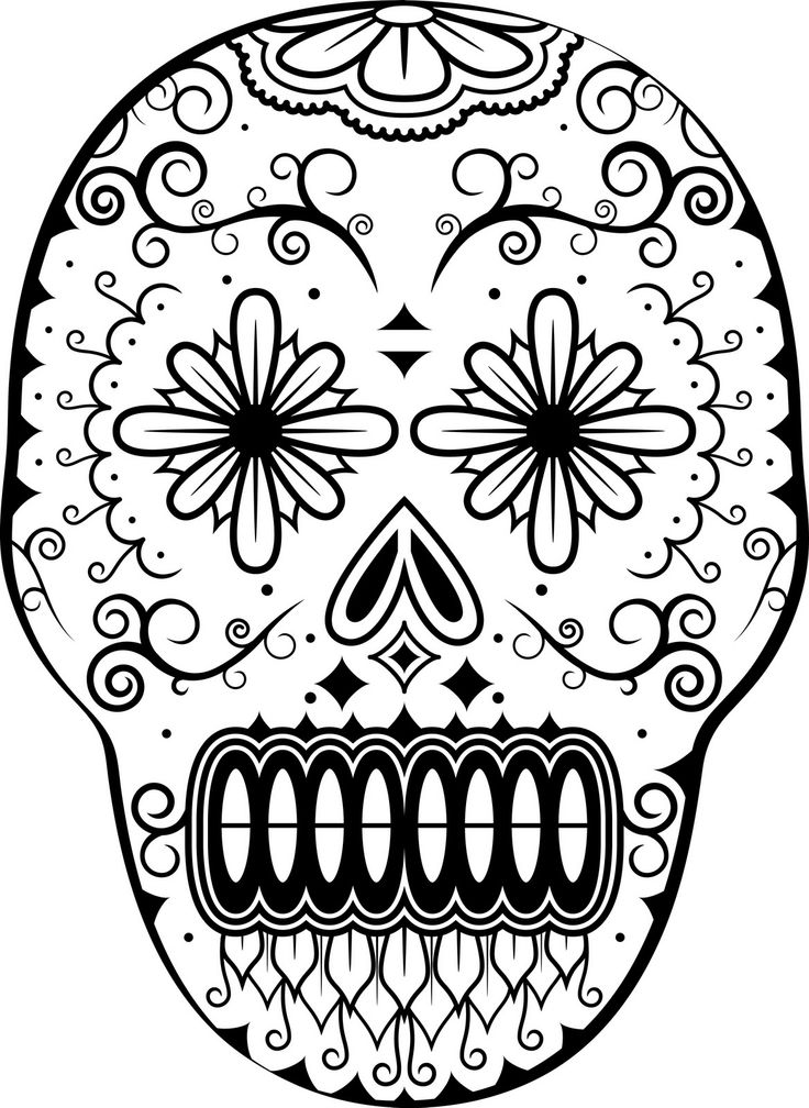 Coloring page: Day of the Dead (Holidays and Special occasions) #60123 - Free Printable Coloring Pages