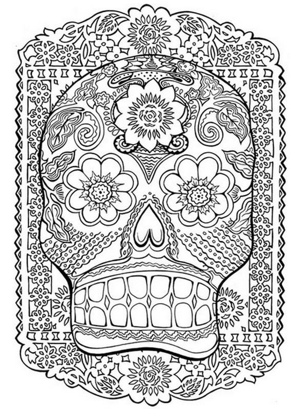 Coloring page: Day of the Dead (Holidays and Special occasions) #60127 - Free Printable Coloring Pages