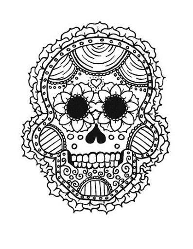 Coloring page: Day of the Dead (Holidays and Special occasions) #60152 - Free Printable Coloring Pages