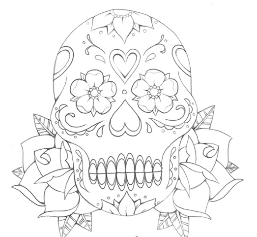 Coloring page: Day of the Dead (Holidays and Special occasions) #60161 - Free Printable Coloring Pages