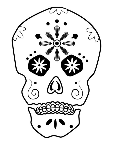 Coloring page: Day of the Dead (Holidays and Special occasions) #60164 - Free Printable Coloring Pages