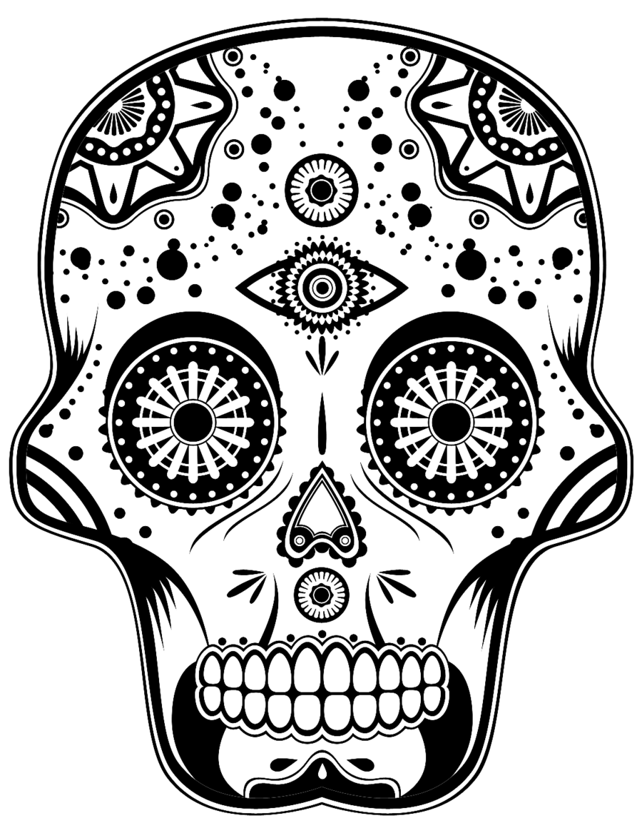 Coloring page: Day of the Dead (Holidays and Special occasions) #60171 - Free Printable Coloring Pages