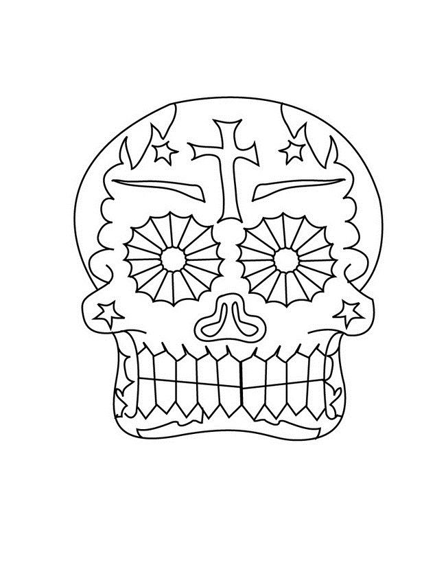 Coloring page: Day of the Dead (Holidays and Special occasions) #60179 - Free Printable Coloring Pages