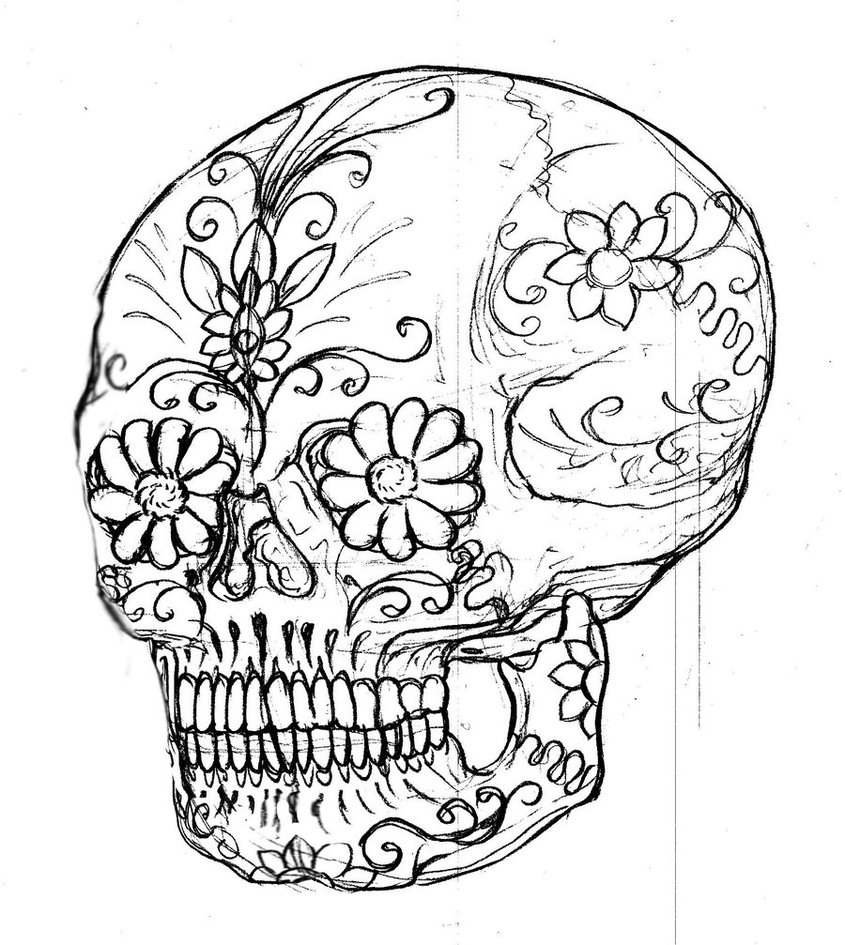 Coloring page: Day of the Dead (Holidays and Special occasions) #60273 - Free Printable Coloring Pages