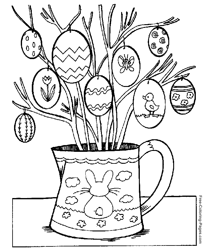 Coloring page: Easter (Holidays and Special occasions) #54356 - Free Printable Coloring Pages