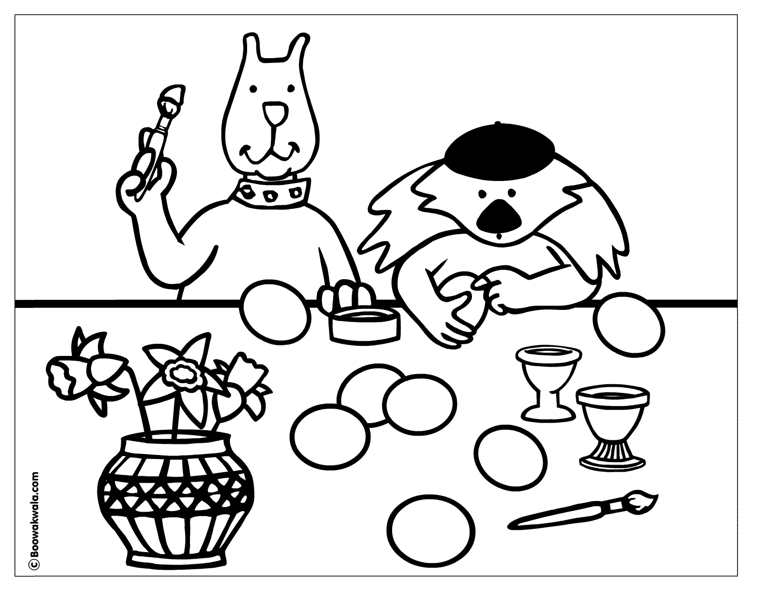 Coloring page: Easter (Holidays and Special occasions) #54641 - Free Printable Coloring Pages