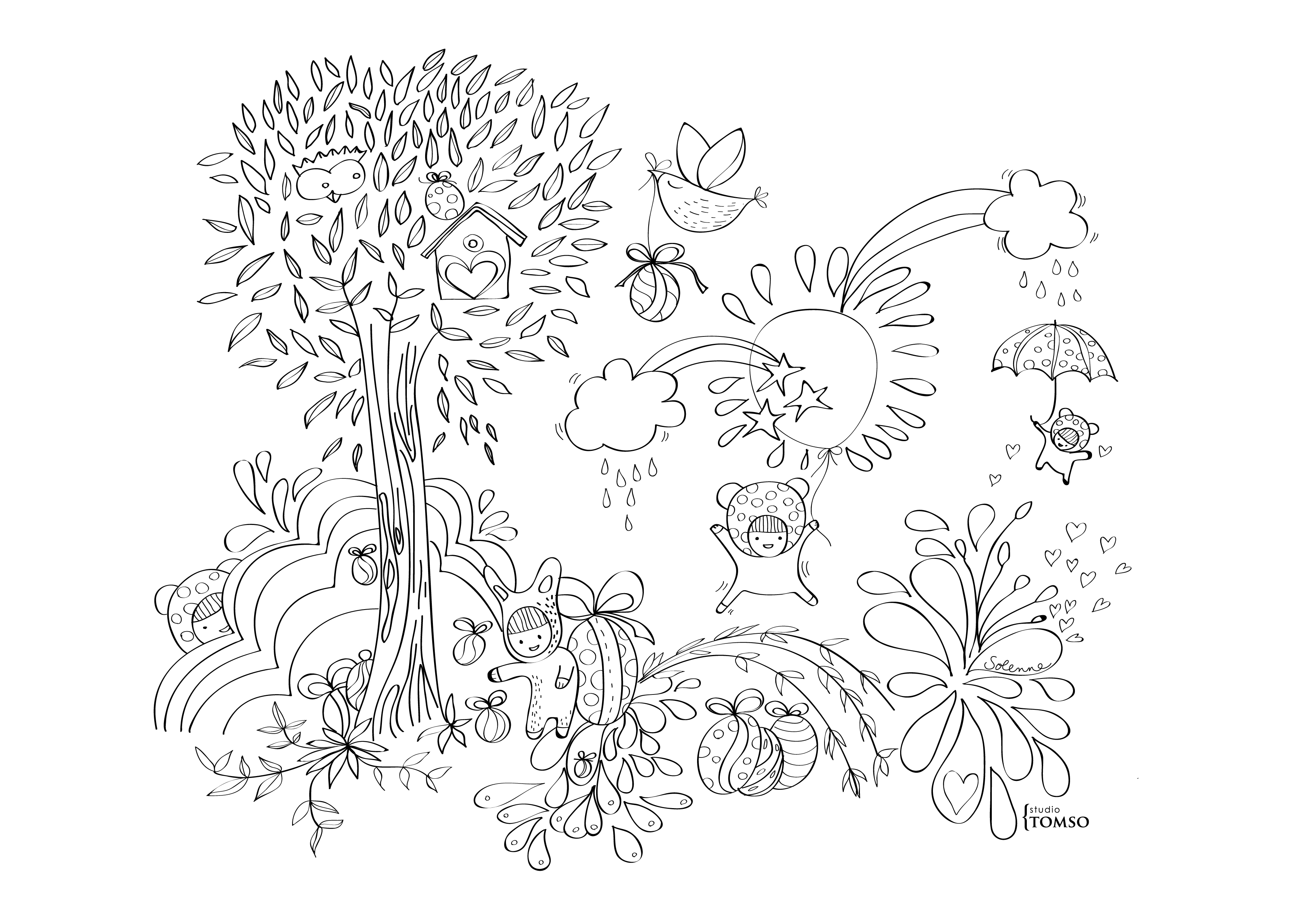 Coloring page: Easter (Holidays and Special occasions) #54696 - Free Printable Coloring Pages