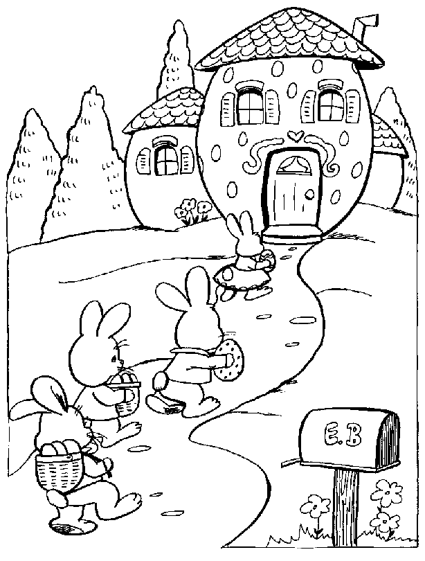 Coloring page: Easter (Holidays and Special occasions) #54701 - Free Printable Coloring Pages