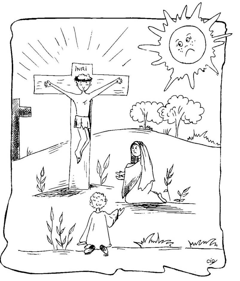 Coloring page: Good Friday (Holidays and Special occasions) #61016 - Free Printable Coloring Pages