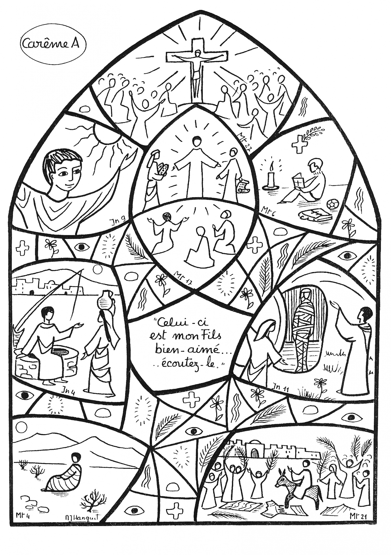 good friday coloring page