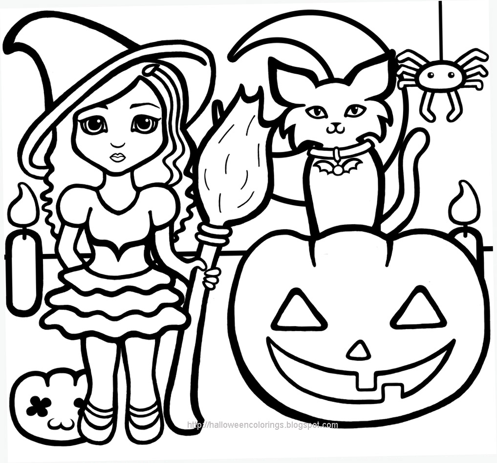 Coloring page: Halloween (Holidays and Special occasions) #55195 - Free Printable Coloring Pages