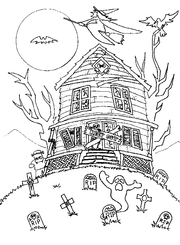 Coloring page: Halloween (Holidays and Special occasions) #55222 - Free Printable Coloring Pages