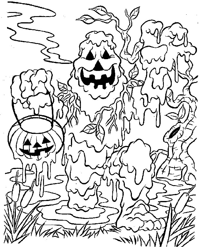 Coloring page: Halloween (Holidays and Special occasions) #55266 - Free Printable Coloring Pages