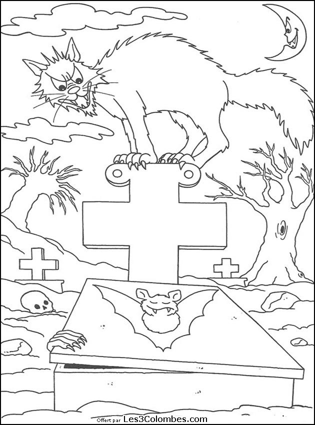 Coloring page: Halloween (Holidays and Special occasions) #55293 - Free Printable Coloring Pages