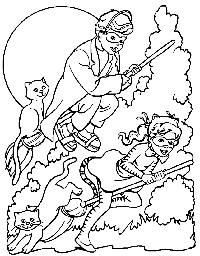 Coloring page: Halloween (Holidays and Special occasions) #55381 - Free Printable Coloring Pages