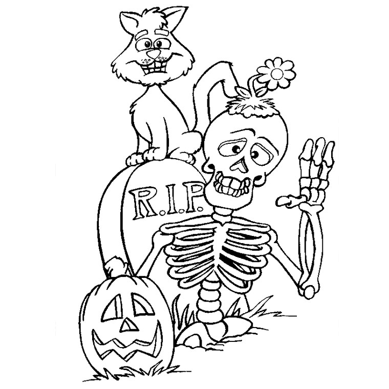 Coloring page: Halloween (Holidays and Special occasions) #55391 - Free Printable Coloring Pages