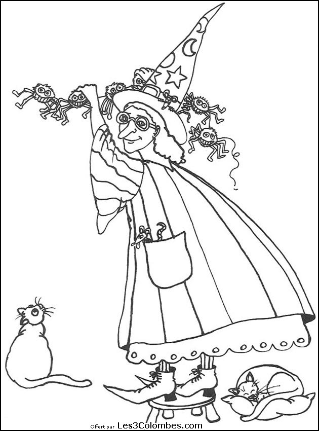 Coloring page: Halloween (Holidays and Special occasions) #55433 - Free Printable Coloring Pages