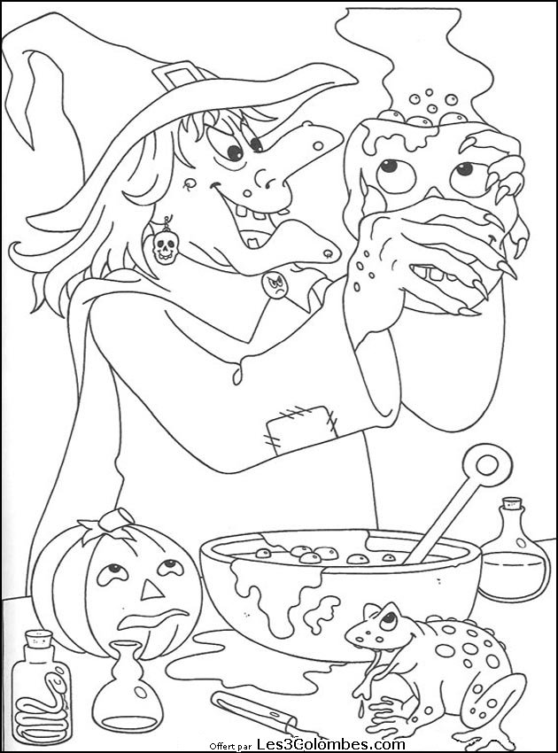 Coloring page: Halloween (Holidays and Special occasions) #55450 - Free Printable Coloring Pages