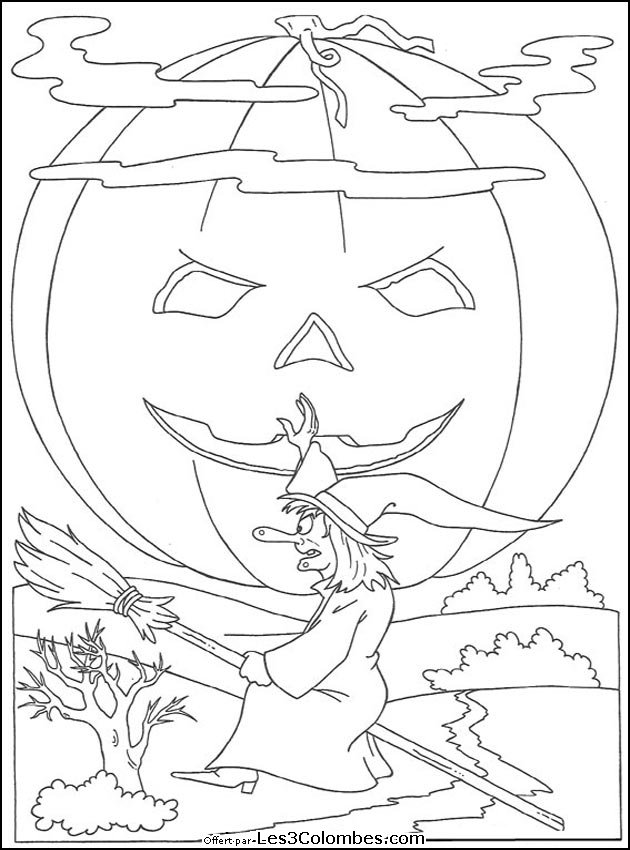 Coloring page: Halloween (Holidays and Special occasions) #55463 - Free Printable Coloring Pages