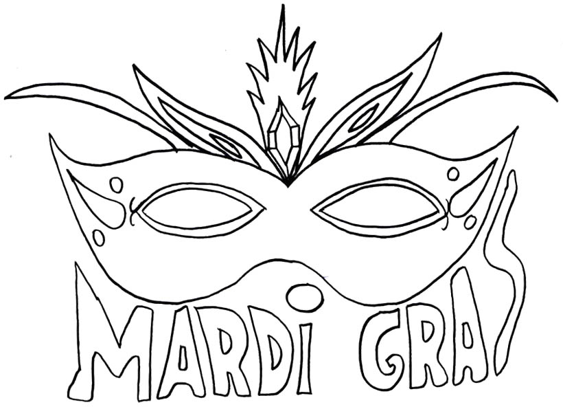 Coloring page: Mardi Gras (Holidays and Special occasions) #60637 - Free Printable Coloring Pages