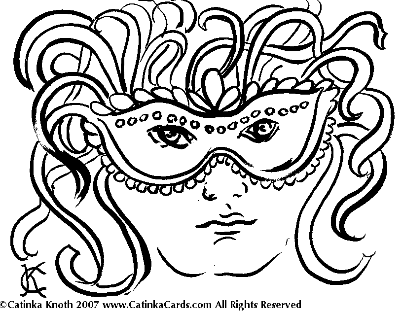 Coloring page: Mardi Gras (Holidays and Special occasions) #60639 - Free Printable Coloring Pages