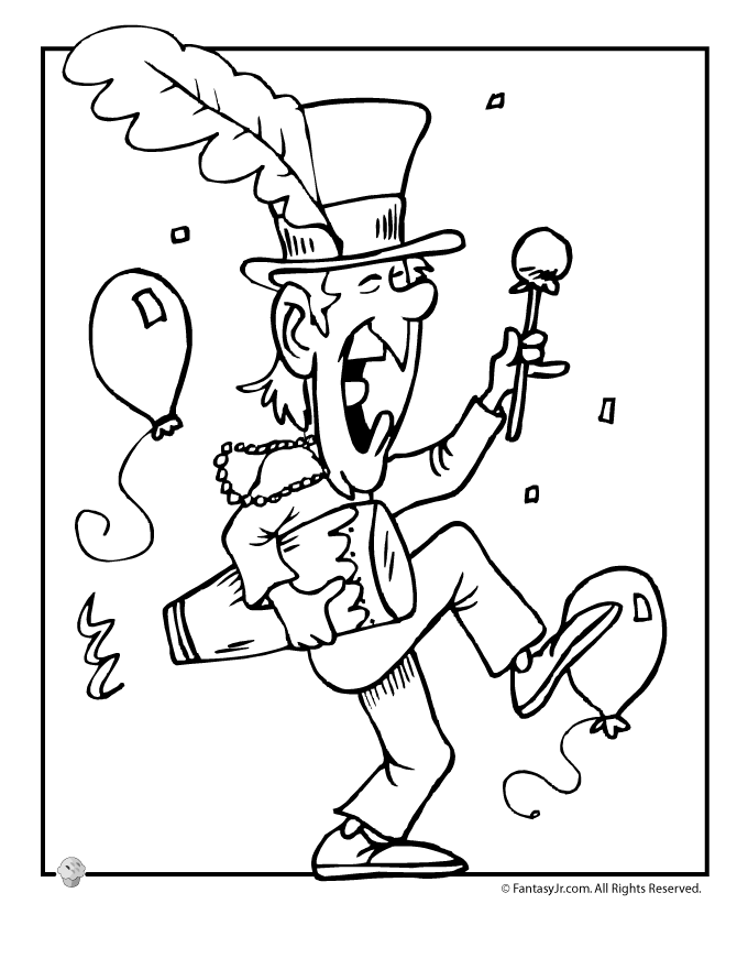 Coloring page: Mardi Gras (Holidays and Special occasions) #60643 - Free Printable Coloring Pages