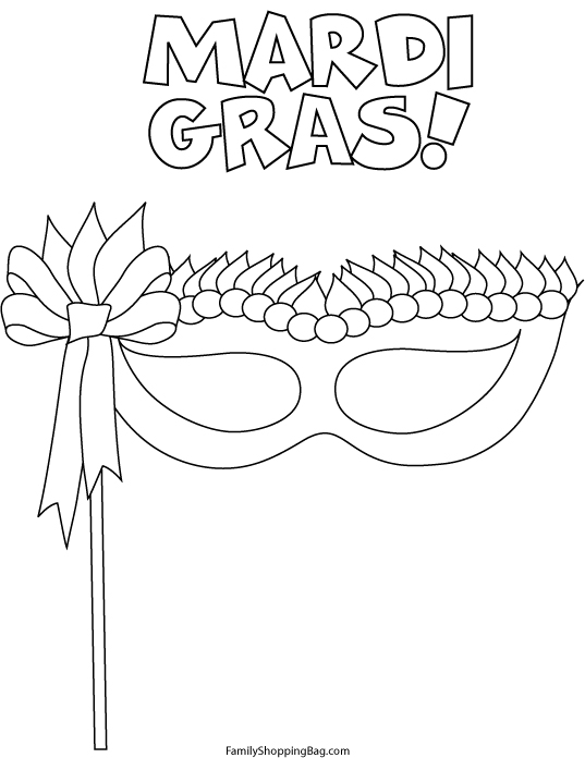 Coloring page: Mardi Gras (Holidays and Special occasions) #60663 - Free Printable Coloring Pages