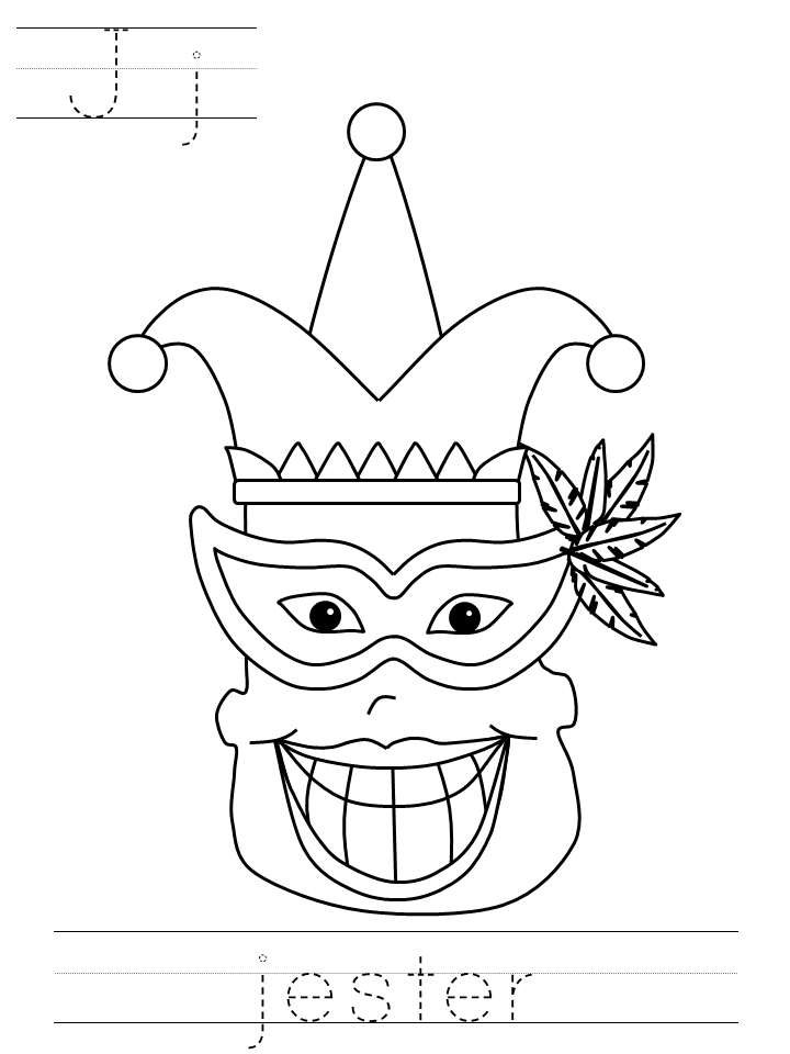 Coloring page: Mardi Gras (Holidays and Special occasions) #60680 - Free Printable Coloring Pages