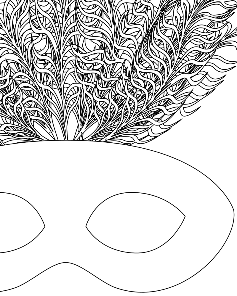 Coloring page: Mardi Gras (Holidays and Special occasions) #60693 - Free Printable Coloring Pages