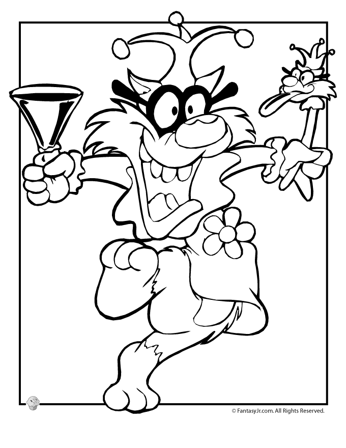 Coloring page: Mardi Gras (Holidays and Special occasions) #60696 - Free Printable Coloring Pages