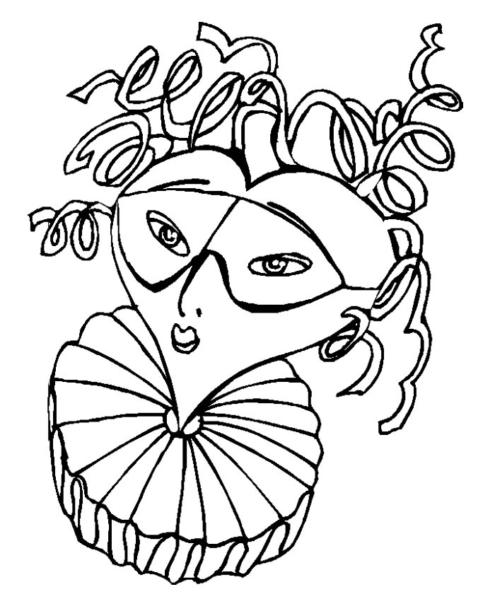 Coloring page: Mardi Gras (Holidays and Special occasions) #60699 - Free Printable Coloring Pages