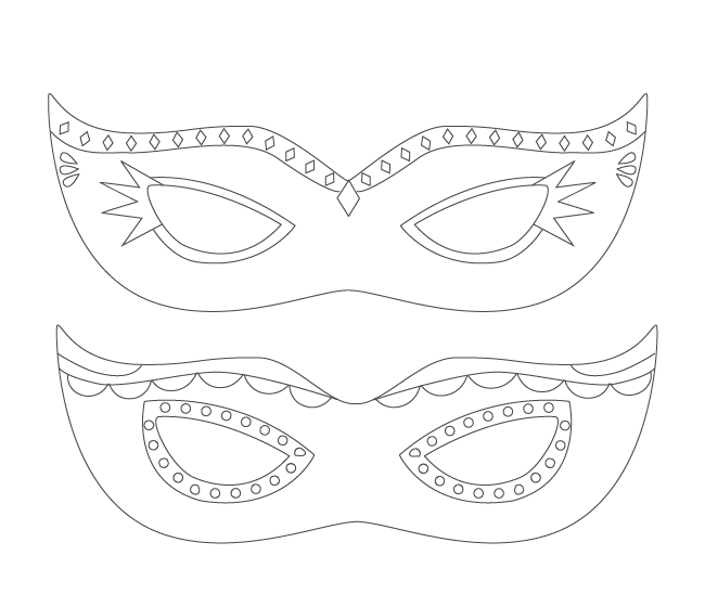 Coloring page: Mardi Gras (Holidays and Special occasions) #60717 - Free Printable Coloring Pages