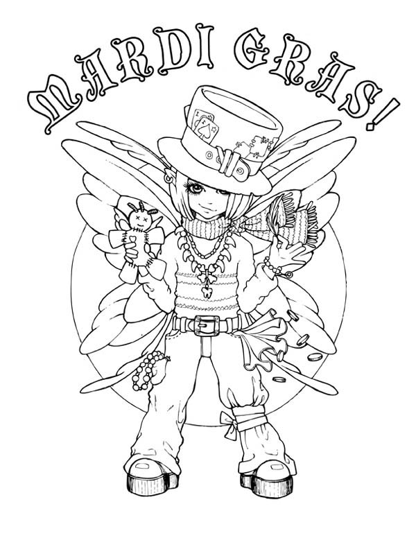 Coloring page: Mardi Gras (Holidays and Special occasions) #60720 - Free Printable Coloring Pages
