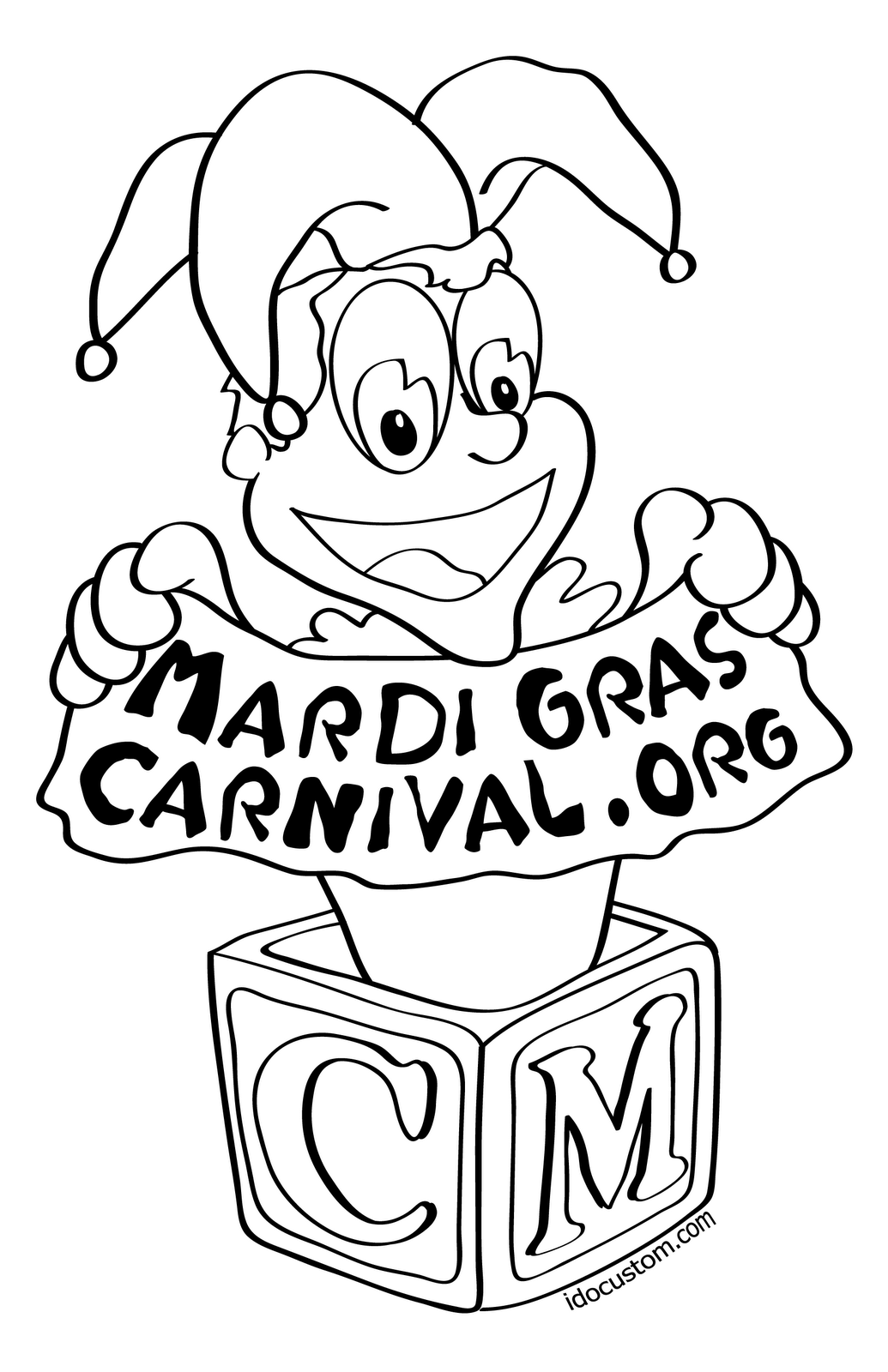 Coloring page: Mardi Gras (Holidays and Special occasions) #60727 - Free Printable Coloring Pages