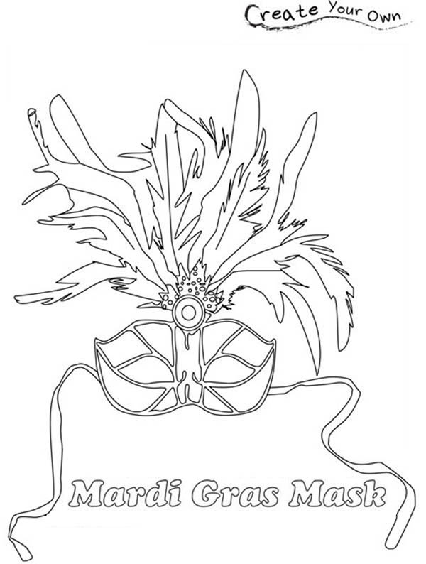 Coloring page: Mardi Gras (Holidays and Special occasions) #60736 - Free Printable Coloring Pages