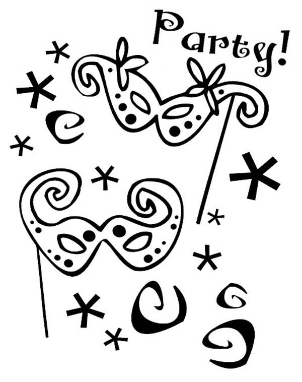 Coloring page: Mardi Gras (Holidays and Special occasions) #60739 - Free Printable Coloring Pages