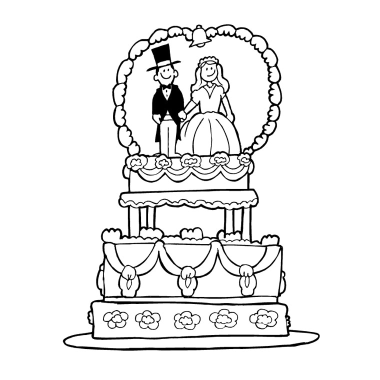 Coloring page: Marriage (Holidays and Special occasions) #55955 - Free Printable Coloring Pages