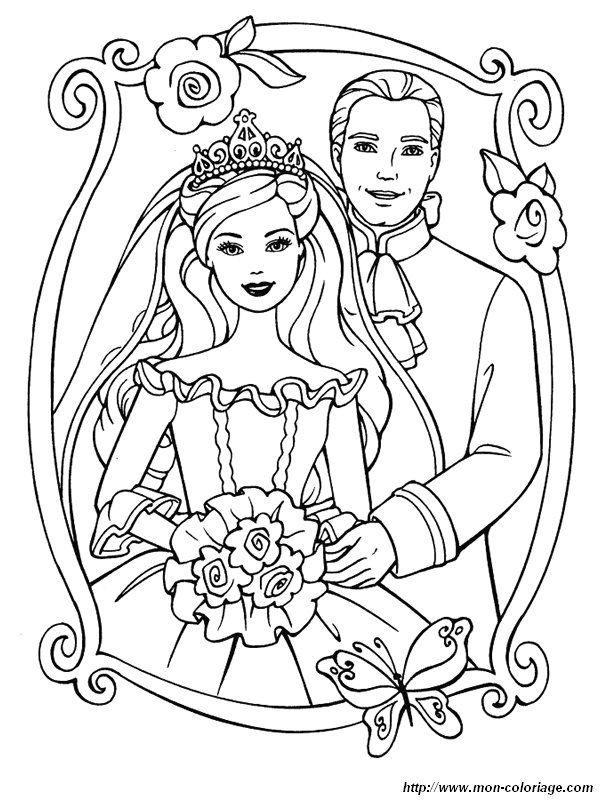 Coloring page: Marriage (Holidays and Special occasions) #55959 - Free Printable Coloring Pages