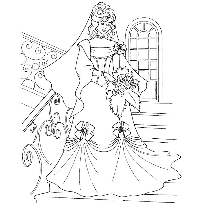 Coloring page: Marriage (Holidays and Special occasions) #55967 - Free Printable Coloring Pages